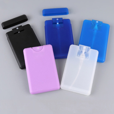 20 ml 30 ml plastikowy opryskiwacz do kart kredytowych do perfum biały czarny różowy niebieski