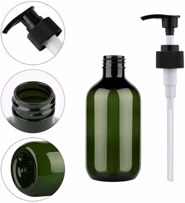 500 ml plastikowa butelka na balsam Bursztynowe plastikowe butelki szamponu z pompką
