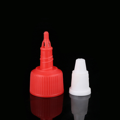 Żebrowane nakrętki do butelek kosmetycznych Nakrętki do butelek Push Pull Non Spill