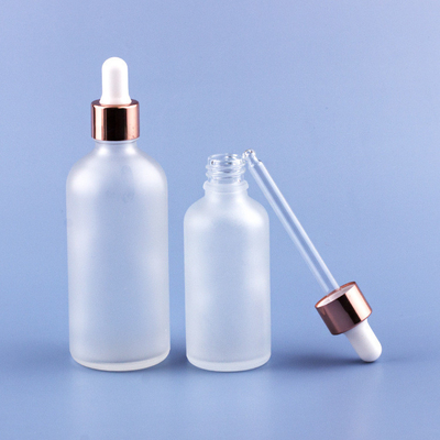 Różowe złoto matowe butelki z zakraplaczem do oczu 3 ml 5 ml 10 ml 15 ml