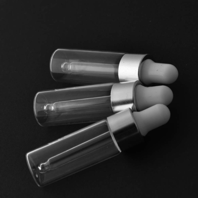 Srebrne butelki olejków eterycznych Mini 5 ml OEM Szklane butelki z zakraplaczem ODM
