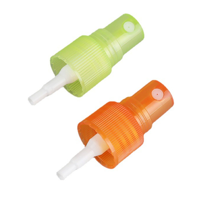 Zielona pomarańczowa plastikowa pompa z rozpylaczem mgły 24 mm do butelki PET
