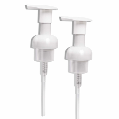 Biała plastikowa pompa dozująca do mydła w piance 40 mm / 410 bez wycieku