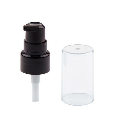 Gładka 20MM czarna kosmetyczna pompa do balsamu z pełną przezroczystą osłoną