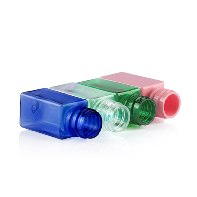 10 ml pustych plastikowych butelek na balsam z pompką zielony przezroczysty niebieski różowy
