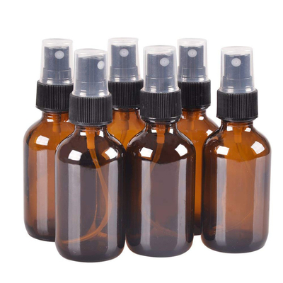 50 ml brązowe słoiki kosmetyczne z rozpylaczem z pompą 24 mm do cieczy